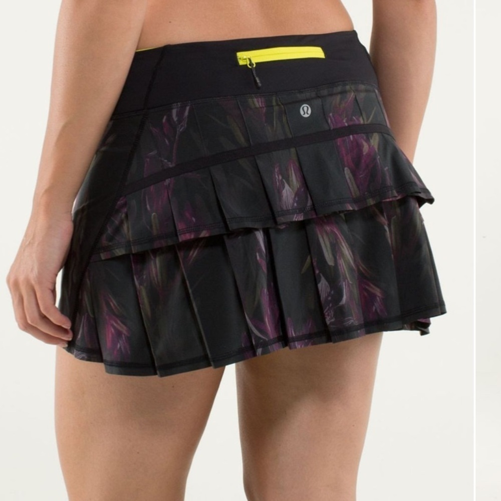 Lululemon Pace Setter Skirt Regular Length Midnight Iris Multi Black - Picture 10 of 12